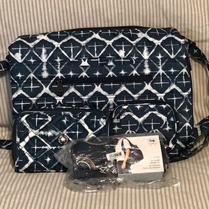 Lug Blue Zipliner Quickstep and 2pc Eco Shopper bundle EUC/NWT